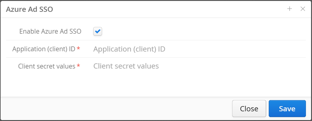 Microsoft Entra application configure